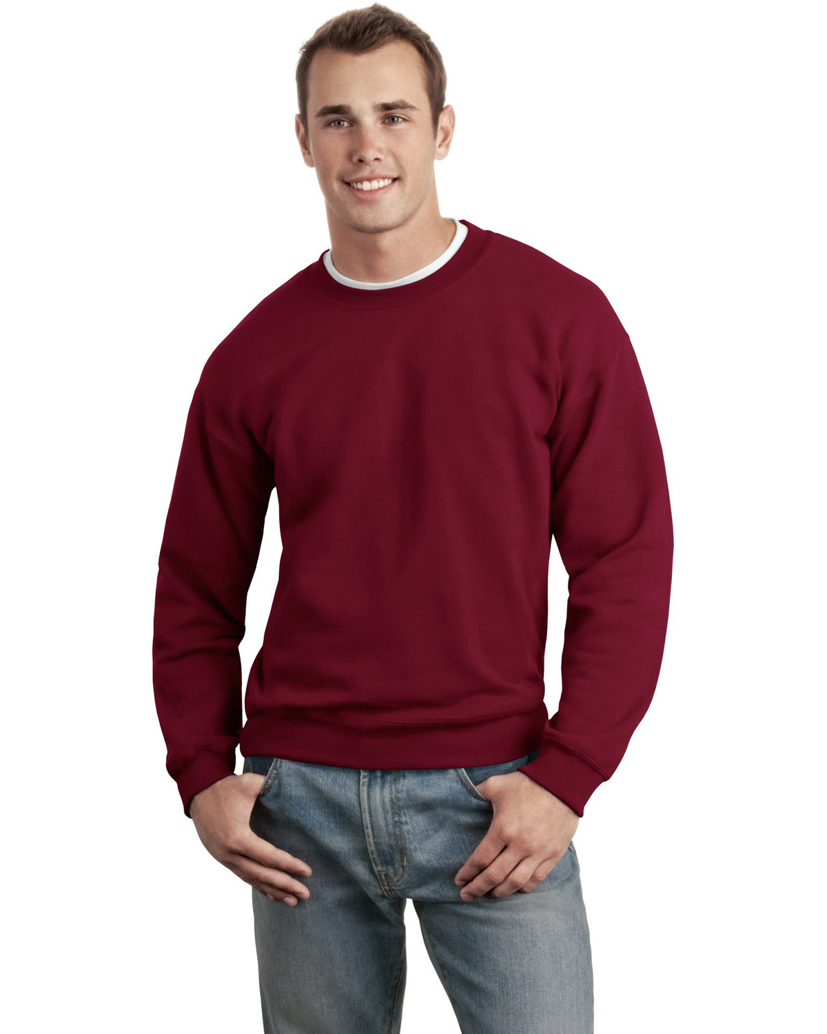 Gildan 12000 Men Ultra Blend Crewneck Sweatshirt-BigNTallApparel.com