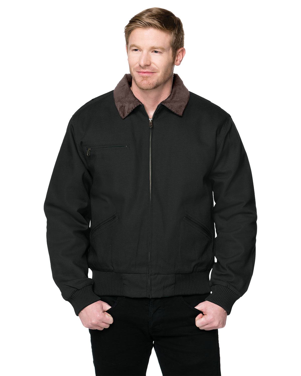 Tri-Mountain 4700 Men Big And Tall Canvas Work Jacket With Removable ...