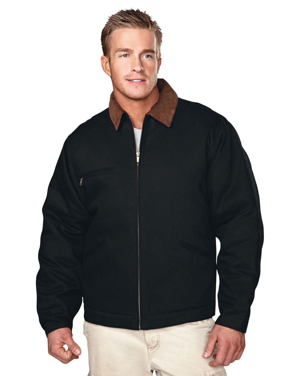 Tri-Mountain 4800 Men Canvas Work Jacket With Quilted Lining