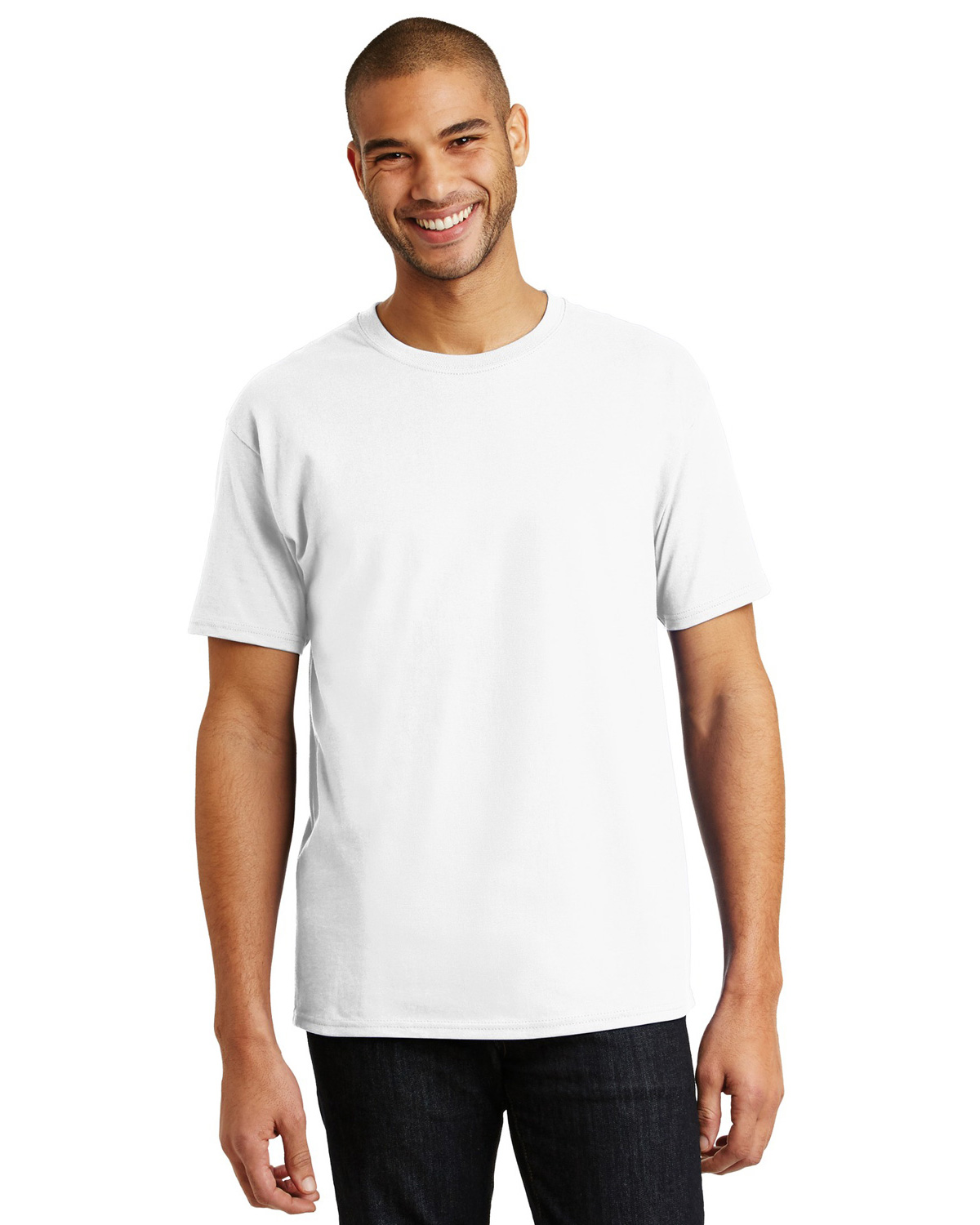 Hanes 5250 Men Tagless 100% Comfortsoft Cotton T Shirt-BigNTallApparel.com