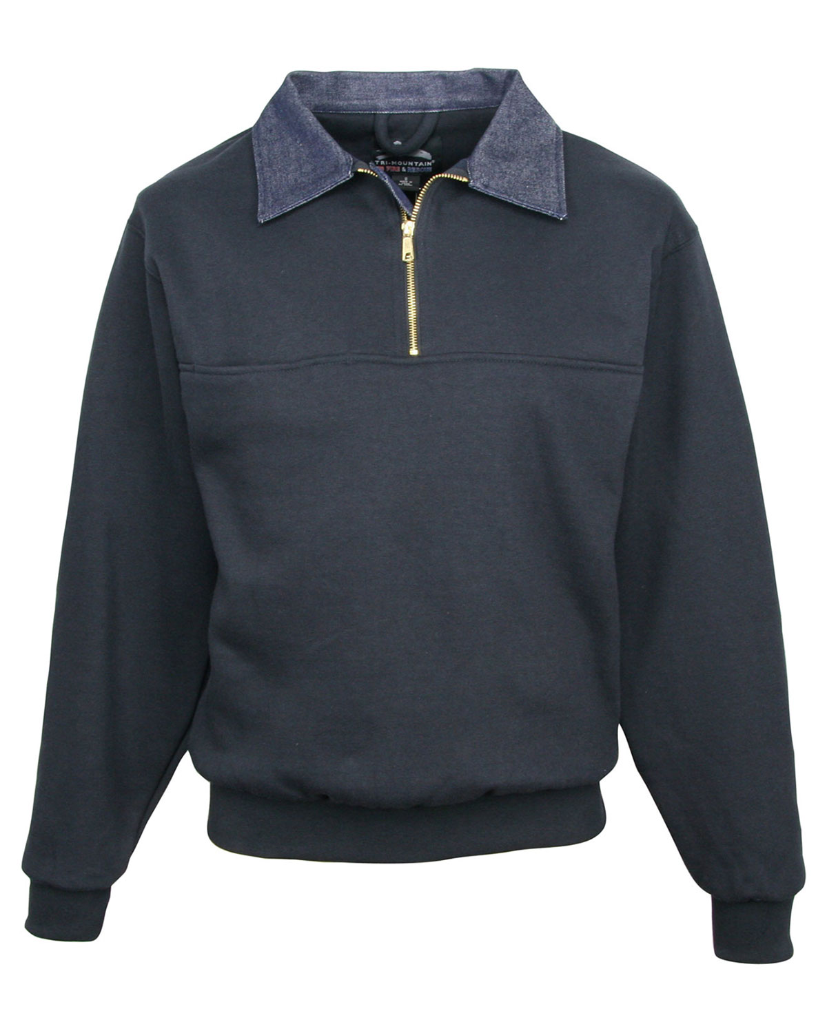 TriMountain 645 Men Cotton/Poly 1/4 Zip Firefighters Work Shirt With