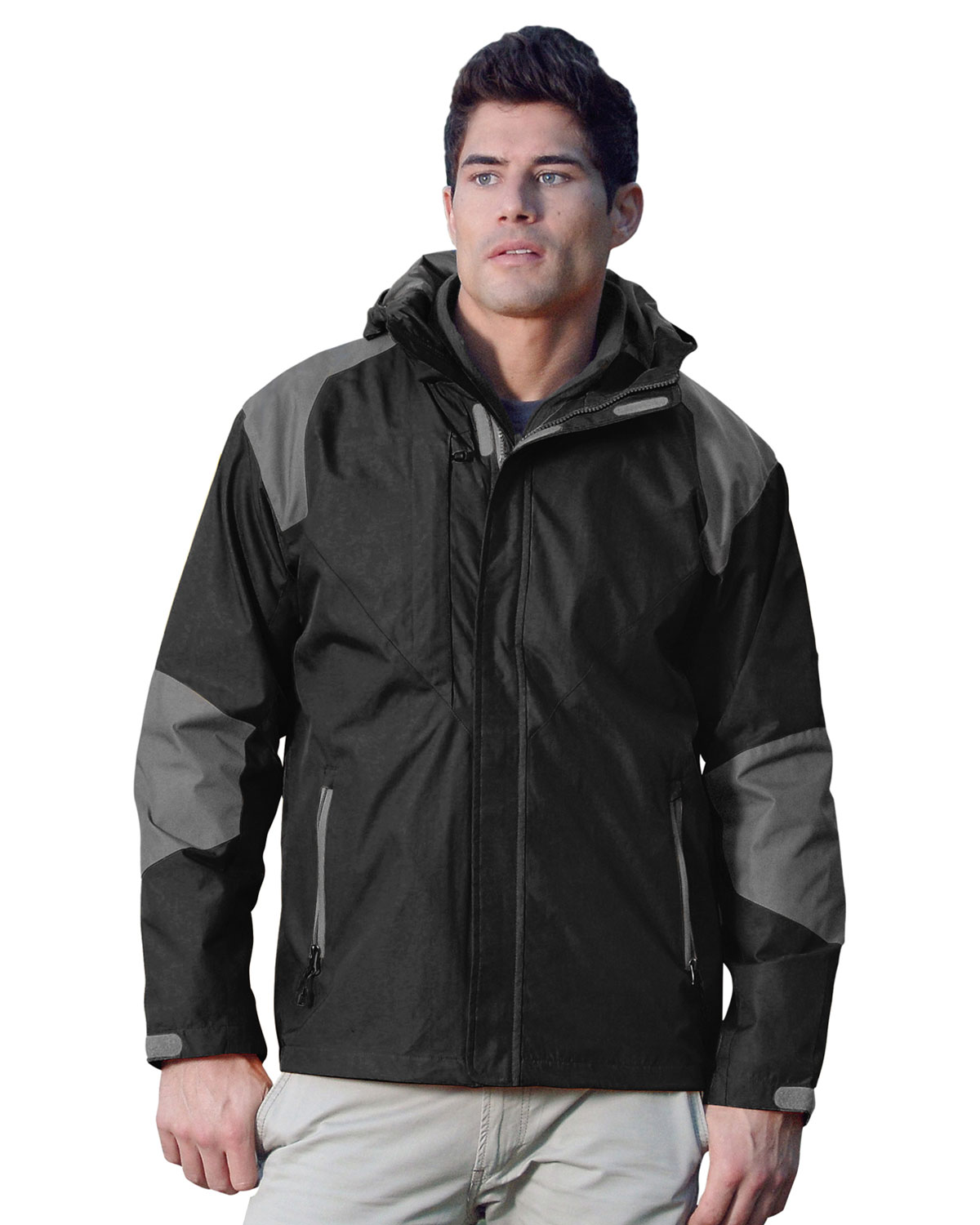 Tri-Mountain 9200 Men 100% Nylon Water Resistant Woven Jacket, Full ...