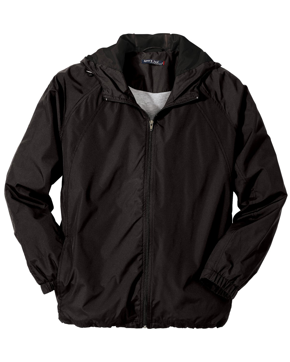 SportTek JST73 Men Hooded Raglan