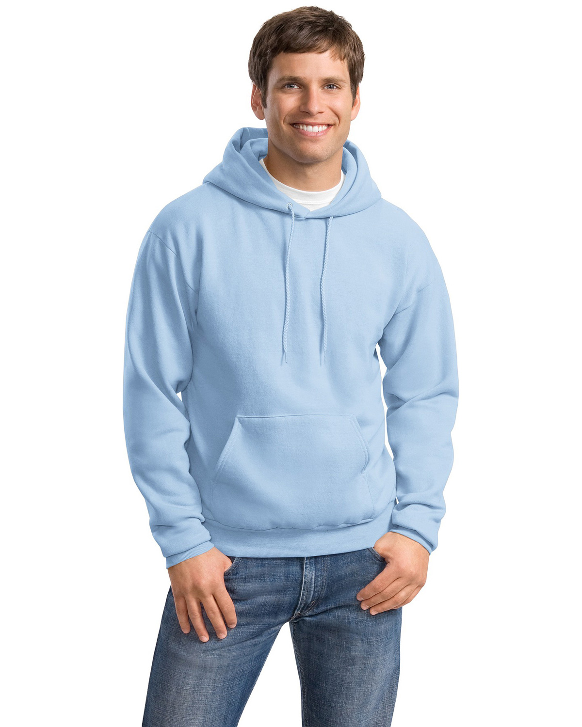 Hanes P170 Men Comfortblend Pullover Hooded Sweatshirt-BigNTallApparel.com