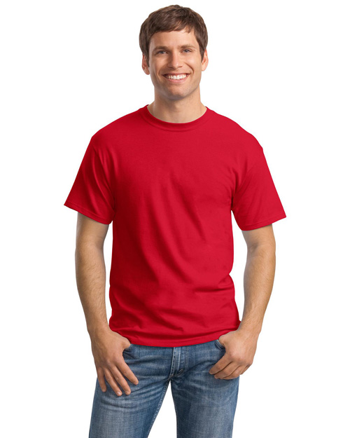 Hanes 5280 Men Heavy Weight 100% Comfortsoft Cotton T Shirt Deep Red at bigntallapparel