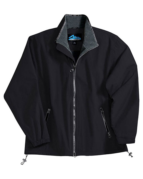 Tri-Mountain 8090 Men Big And Tall Nylon Jacket With Fleece Lining Black/Charcoal/Charcoal at bigntallapparel