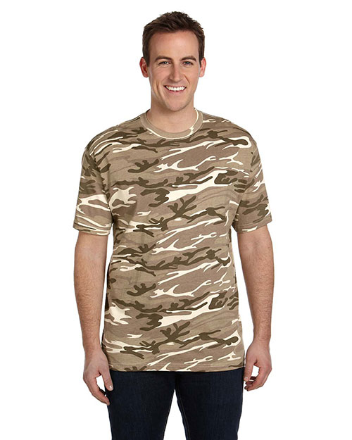 Anvil 939 Men 4.9 Oz., 100% Ringspun Cotton Camouflage T-Shirt Camouflage Sand at bigntallapparel