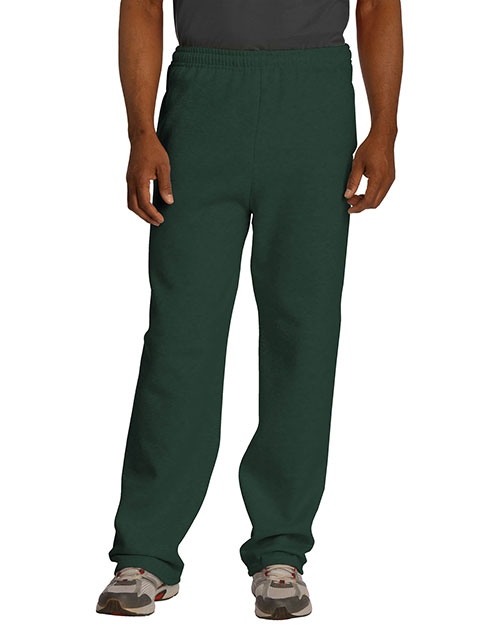 Jerzees 974MP Women  Nublend Open Bottom Pant With Pockets Forest at bigntallapparel
