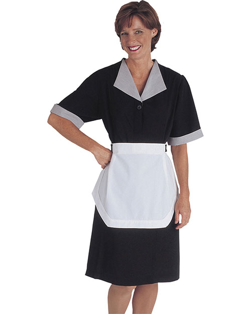 Edwards 9896 Women Spun Polyester Housekeeping Dress Black at bigntallapparel