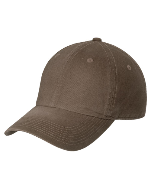 Port Authority C811  Spray Wash Cap Brown at bigntallapparel
