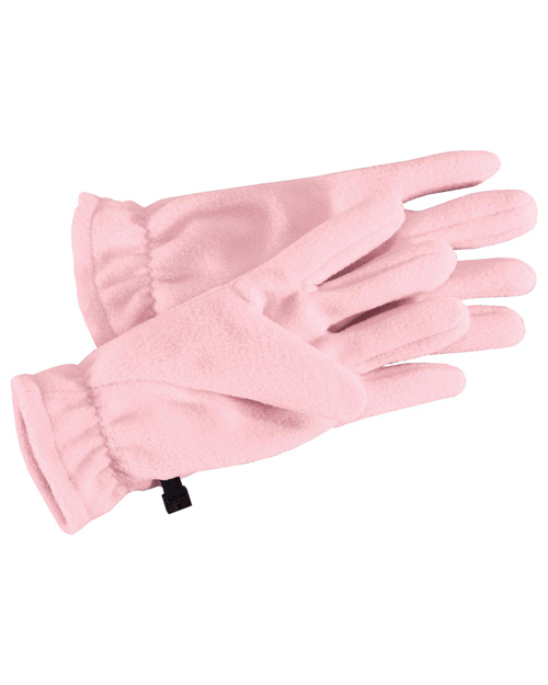 Port Authority GL01  Fleece Gloves Light Pink at bigntallapparel