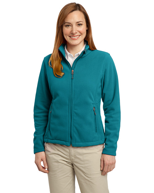 Port Authority L217 Women Value Fleece Jacket Teal Blue at bigntallapparel