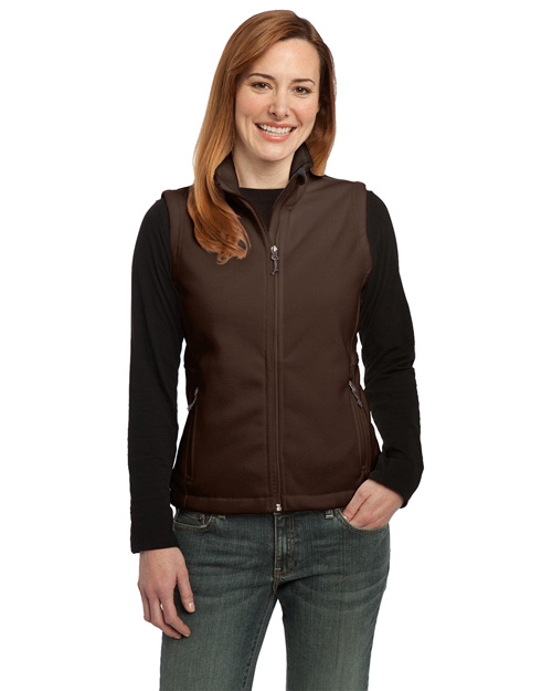 Port Authority L219 Women Value Fleece Vest Dark Chocolate Brown at bigntallapparel