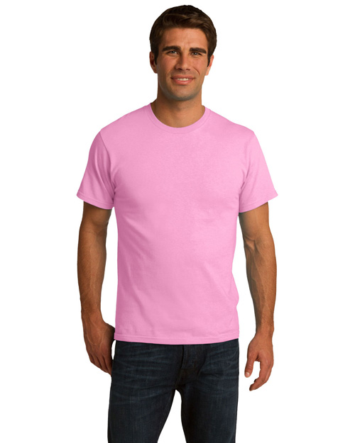 Port & Company PC150ORG Men Essential 100% Organic Ring Spun Cotton Tshirt Candy Pink at bigntallapparel
