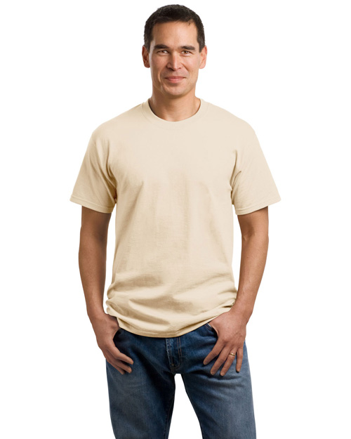Port & Company PC54 Men 5.5 Oz 100% Cotton T Shirt Natural at bigntallapparel