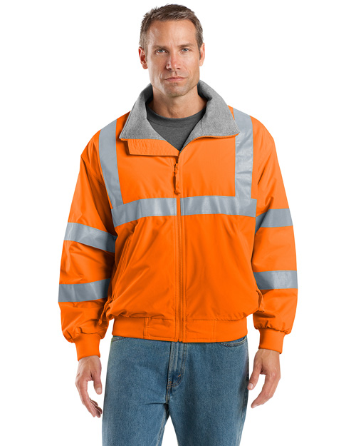 Port Authority SRJ754 Men Safety Challenger Work Jacket With Reflective Taping Safety Orange/ Reflective at bigntallapparel