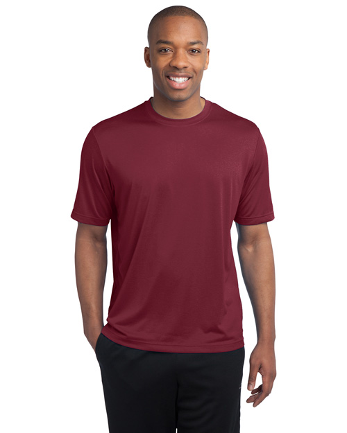 Sport-Tek ST360 Men Heather Contender Tee Cardinal Hthr at bigntallapparel