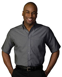 Edwards 1027 Men Short Sleeve Oxford Shirt at bigntallapparel