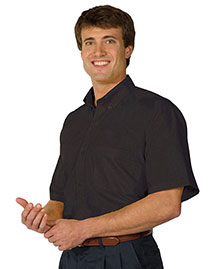 Edwards 1245 Men Short Sleeve Soft Touch Poplin Shirt at bigntallapparel