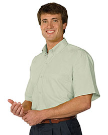 Edwards 1245 Men Short Sleeve Soft Touch Poplin Shirt at bigntallapparel