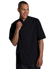 Edwards 1350 Unisex Double Breasted Server Shirt Short Sleeve at bigntallapparel