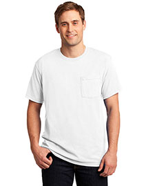 Jerzees 29MP Men  50/50 Cotton/Poly Pocket T Shirt at bigntallapparel