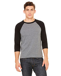 Bella 3200 Men  3/4-Sleeve Baseball T-Shirt