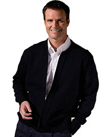 Edwards 381 Men  Cardigan Sweater With Two Pockets at bigntallapparel