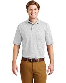 Jerzees 436MP Men Spotshield Jersey Knit Sport Shirt With Pocket at bigntallapparel