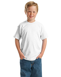 Hanes 5370 Women Heavyweight 50/50 Cotton Poly 5.5ounce Tshirt at bigntallapparel