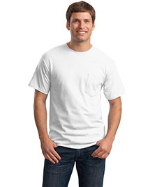 Hanes 5590 Men Tagless 100% Comfortsoft Cotton T Shirt With Pocket