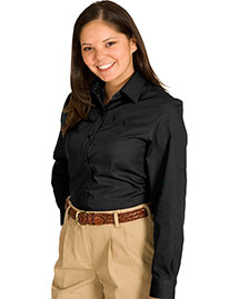 Edwards 5750 Women Cottonplus Long Sleeve Twill Shirt at bigntallapparel