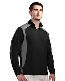 Tri-Mountain 624 Men Diversion Poly Ultracool 1/4 Zip Pullover Shirt at bigntallapparel