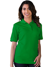 Blue Generation BG6401 Women Ladies S/S Value Pique Polo  -  Kelly Extra Small Solid