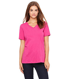 Bella 6405 Women Missy Jersey Short-Sleeve V-Neck T-Shirt