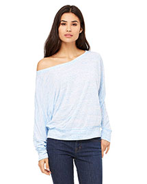 Bella 8850 Women Flowy Long-Sleeve Off Shoulder T-Shirt