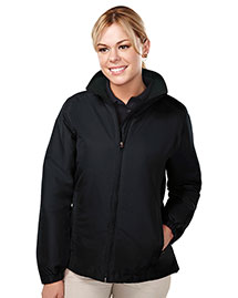 Tri-Mountain 8860 Women 100% Polyester Long Sleeve Jacket With Water Resistent at bigntallapparel