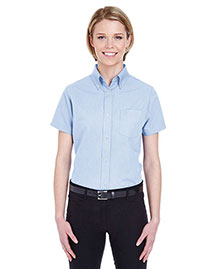 Ultraclub 8973 Women Classic Wrinklefree Shortsleeve Oxford
