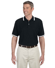Chestnut Hill CH113 Men Tipped Performance Plus Pique Polo at bigntallapparel