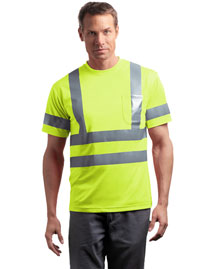 Cornerstone CS408 Men Ansi Class 3 Short Sleeve Snag Resistant Reflective T Shirt at bigntallapparel