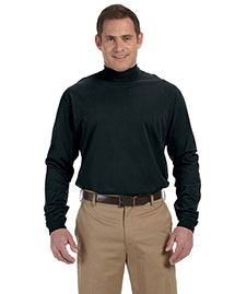 Devon & Jones D420 Men Sueded Cotton Jersey Mock Turtleneck