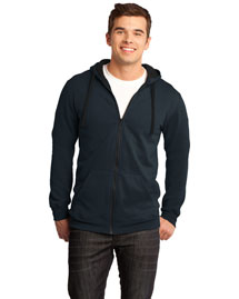 District Threads DT800 Men  Concert Fleece Full-Zip Hoodie at bigntallapparel