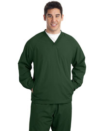 Sport-Tek TJST72 Men Tall Vneck Raglan Wind Shirt at bigntallapparel