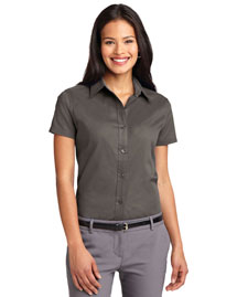 Port Authority L508 Women Short Sleeve Easy Care  Shirt at bigntallapparel