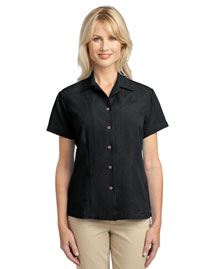 Port Authority L536 Women Patterned Easy Care Camp Shirt