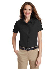 Port Authority L633 Women Short Sleeve Value Poplin Shirt