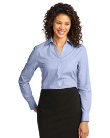 Port Authority L640 Women Crosshatch Easy Care Shirt