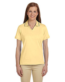 Harriton M140W Women 5.9 Oz. Cotton Jersey Short-Sleeve Polo With Tipping