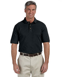 Harriton M200 Men 6 Oz Ringspun Cotton Pique Short Sleeve Polo at bigntallapparel