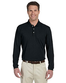 Harriton M265L Men 5 Oz Easy Blend Long Sleeve Polo at bigntallapparel